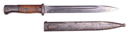 German army ww2 period bayonet (44asw), isolated on white