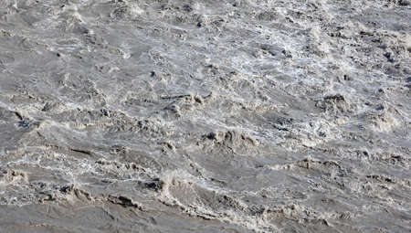 Rough waters just before going down at Dettifoss, Iceland