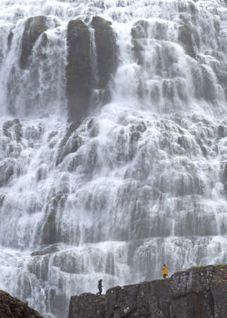 Dynjandi is the most famous waterfall of the West Fjords, Iceland