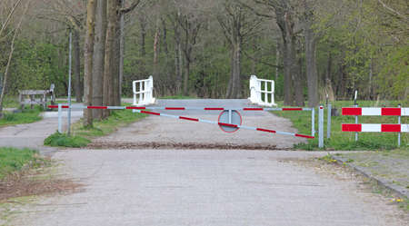 The Netherlands: Road towards a bridge is closed - Barrier