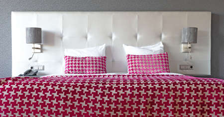 Luxury King Bed in an upscale hotel room, selective focus