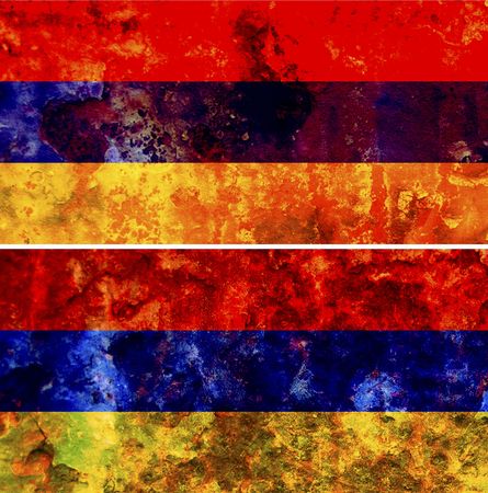 some very old grunge flag of Armeniaの写真素材