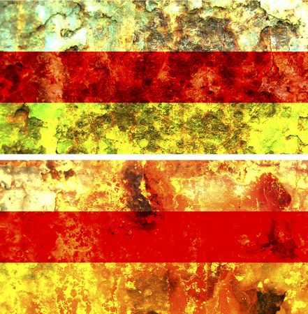 some very old grunge flag of south ossetiaの写真素材