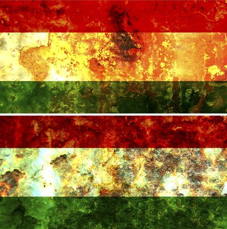some very old grunge flag of Tajikistanの写真素材