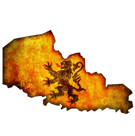 old map with flag of department, administrative region of france called nord pas de calaisの写真素材