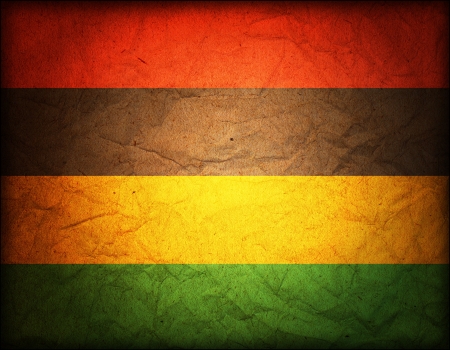 some old vintage flag of african country mauritiusの写真素材