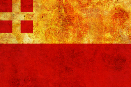 old vintage flag of utrecht region in netherlandsの写真素材