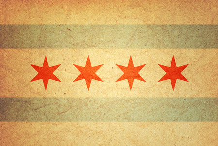 old vintage symbol of city of chicago