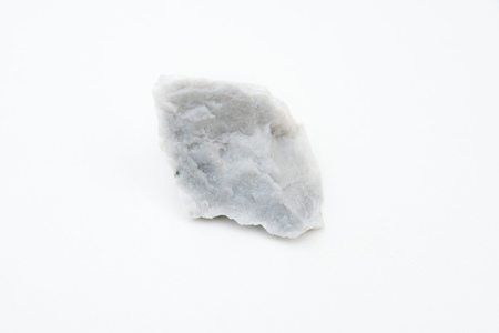 extreme close up with a lot of details of albite mineral isolated over white backgroundの写真素材