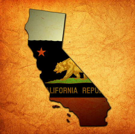 territory of California state isolated from other states of USAの写真素材