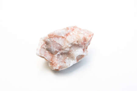 detail of calcite isolated over white background