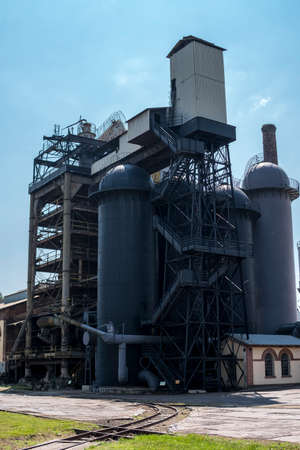 2021. 07.07 Starachowice, Poland: building inside of an industry terrain with one of the oldest...
