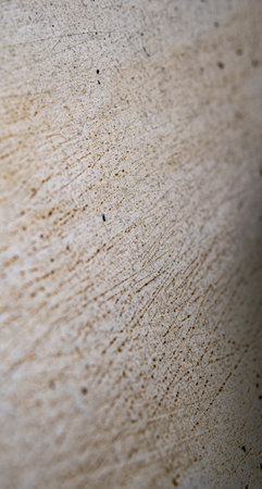 Detail of scratched metal surface covered with rusty linesの写真素材