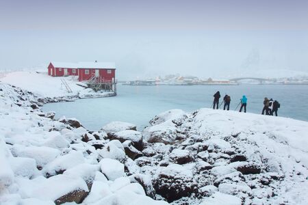 Beautiful view of Hamnoy fishing village