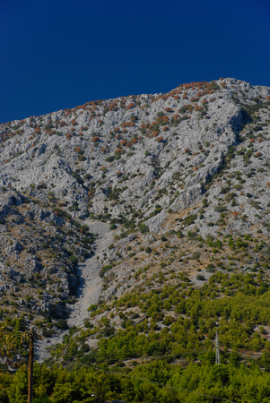Stone Mountains Biokovo and Blue Sky, Dalmatiaの写真素材