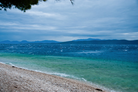 Storm on Adriatic Seaの写真素材