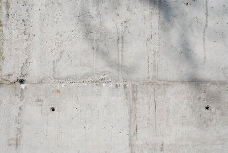 Photo of gray concrete wall - perfect for backgroundの写真素材