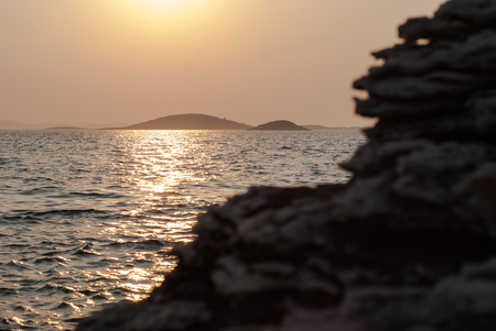 Photo of sunset over Kornati Islands, Murter, Croatiaの写真素材
