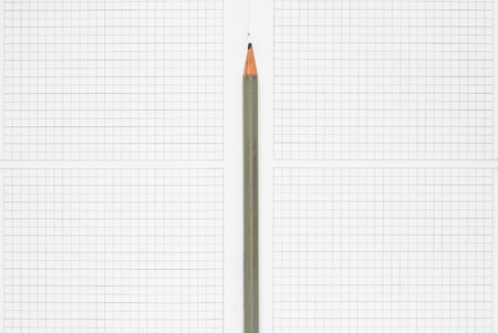 Photo of pen, pencil and paper with copy spaceの写真素材