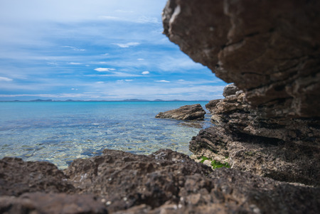 photo of beautiful bay Slanica on Murter Island, Dalmatia, Croatiaの写真素材