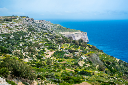 Photo of Dingli Cliffs and Mediterranean Sea, Maltaの素材 [FY310102566319]