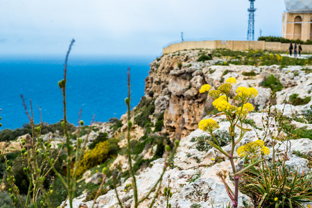 Photo of Radar station on Dingli Cliffs, Mediterranean Sea, Malta, の写真素材