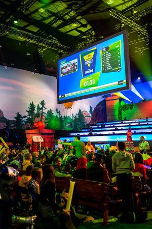 KATOWICE, POLAND - MARCH 3, 2019: Intel Extreme Masters 2019 - Electronic Sports World Cup on march 3, 2019 in Katowice, Silesia, Poland. IEM ESLのeditorial素材