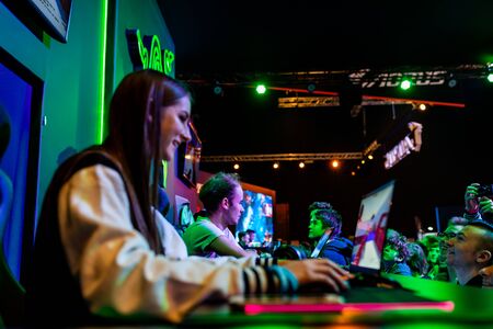 KATOWICE, POLAND - MARCH 3, 2019: Intel Extreme Masters 2019 - Electronic Sports World Cup on march 3, 2019 in Katowice, Silesia, Poland. IEM ESLのeditorial素材