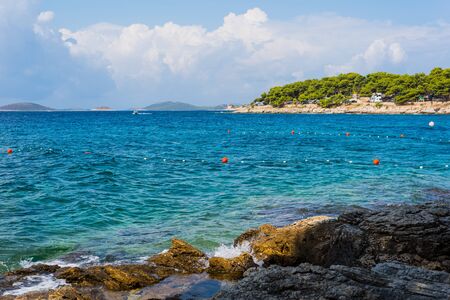 Photo of Island Murter turquoise lagoon beach, Dalmatia, Croatiaの写真素材