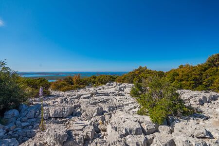 Photo of Vransko Lake and Kornati Islands. View from Kamenjak hill. Dalmatia, Croatia.の写真素材