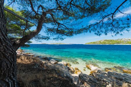 Photo of Idilic view on the mediterranean sea, Murter, Dalmatia, Croatiaの写真素材