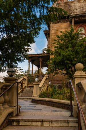PARIS, FRANCE - JANUARY 19, 2020: Famous theme park Disneyland in Paris, France, Europeのeditorial素材