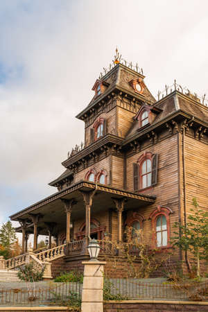 PARIS, FRANCE - JANUARY 19, 2020: Famous theme park Disneyland in Paris, France, Europeのeditorial素材
