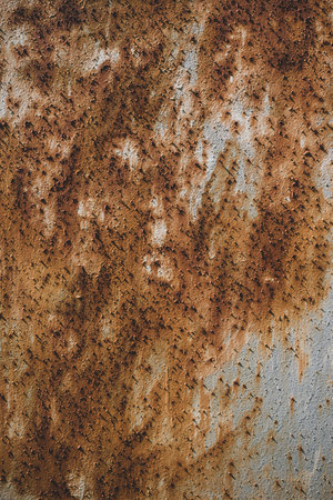 Photo of Rusted and oxidized metal background. Retro colors.の写真素材