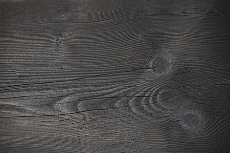 Photo of old black wood, wooden background, perfect for a textureの写真素材