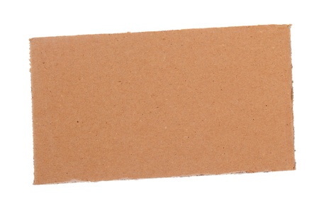 Blank cardboard isolated on white backgroundの写真素材