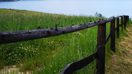 A view of the landscape in the Bieszczady Mountains.の写真素材