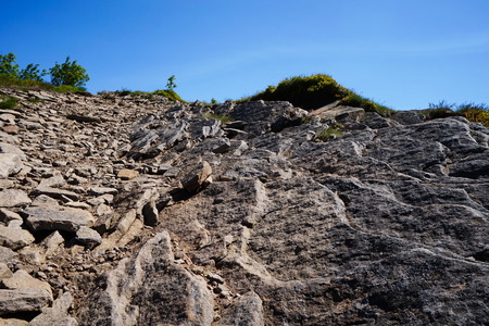 A view of the landscape of the Bieszczady mountains.の写真素材