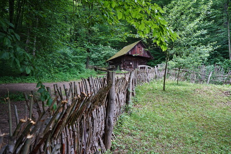 Old buildings in the countryside.の写真素材
