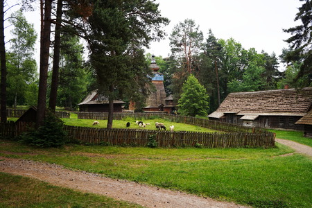 Old buildings in the countryside.の写真素材