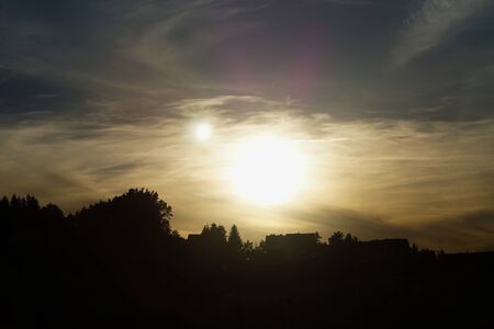 Sunset in the Bieszczady Mountains.の写真素材