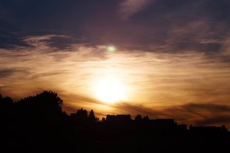 Sunset in the Bieszczady Mountains.の写真素材