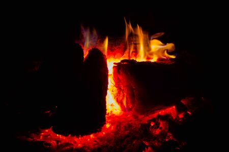 Warm campfires.の写真素材