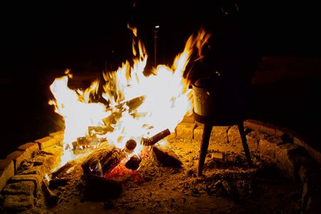 Warm campfires.の写真素材