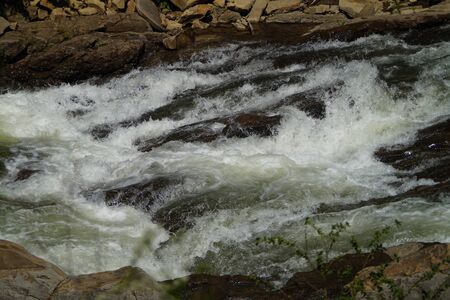 Rapid mountain river in the Bieszczady Mountains.