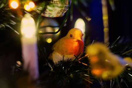 Interesting and unusual Christmas tree decorations.の写真素材