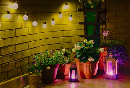 Nice corner on the terrace.の写真素材