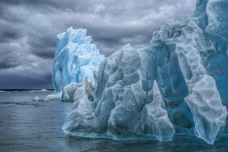 Glaciers in Laguna San Rafael National Park in Chileの写真素材