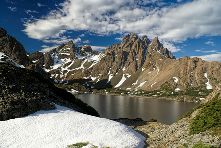 Picturesque scenery of Navarino island in southern Chileの写真素材