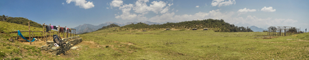Scenic panorama in Dolpo region in Nepalの写真素材